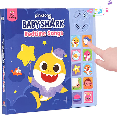 Baby Shark Bedtime Songs 10 Button Sound Book | Baby Shark Toys | Learning & Education Toys | Interactive Baby Books for Toddlers 1-3 | Gifts for ...