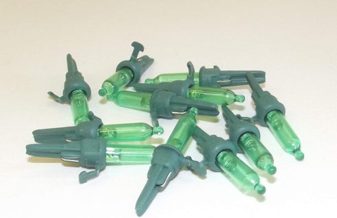 10 LED Green 3.4 Volt .068 Watt Mini Bulb Christmas Light Bulbs Tree Light Replacement Indoor Outdoor...