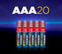 ACDelco UltraMAX 20-Count AAA Batteries, Alkaline Battery with Advanced Technology, 10-Year Shelf Life, Recloseable Packaging...