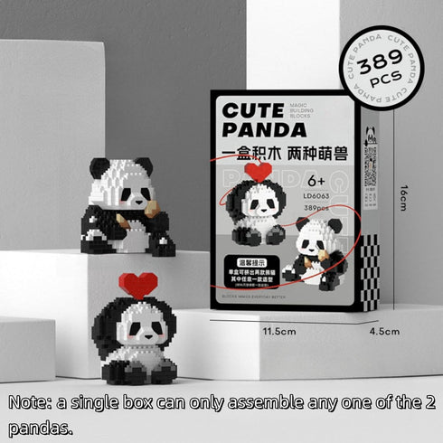 Mini Building Blocks Panda Sets Cute Micro Mini Panda Building Bricks for Adults Micro Nano Bricks Perfect Party Favors for Teenagers. (389 PCS)...