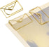YOKIVE 20 Pcs Paper Clips, Envelope Shape | Keep Desk Neat, Great for Art, Home, Daily Use (Gold)...
