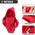 Motoforti Universal Car Gear Shift Cover Shift Knob Cover, Gear Stick Cover Shift Gear Cover, Fashionable, Fabric, Red...
