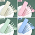 4 Sets Travel Utensils with Case, Cutlery Set Chopsticks Fork Spoon Knife with Case, Reusable Plastic Utensils Sets for Lunch Box Accessories,Port...