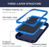 Hucasok Compatible with iPhone 14 Case Shockproof Rugged Full Body Protection Heavy Duty Dust/Drop Proof 3-Layer Cover Case for Apple iPhone 14 Ca...