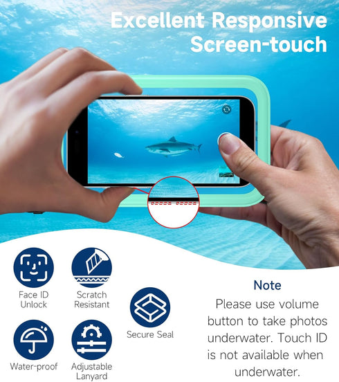 2 Pack Universal Waterproof Phone Pouch Up to 8.3"- IPX8 Cellphone Dry Case Compatible for iPhone 14 13 12 11 Pro Max SE XS Plus Samsung Galaxy A1...