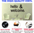 Wall Decal Stickers, Hello Welcome Stickers, (Easy to Apply), Vinyl Wall Decor Art Front Door Inspirational Motivational Quotes, Office Gym Nurser...