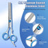 GEMEK Professional Grooming Scissors for Dogs with Safety Round Tips, Dog Grooming Scissors Set - Thinning, Straight, Curved Shears and Comb for L...