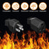 Treela 5 Sets Extension Cord Plug Replacement Extension Cord Ends 125V 15A 2 Pole 3 Wire Male Plug and Female Connector Straight Plug Replacement ...