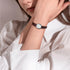 JewelryWe Women Leather Watches Small Square Analog Quartz Watch Simple Elegant Casual Dress Watch...