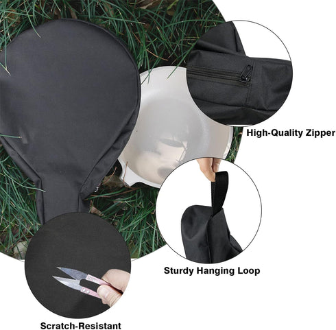 Cast Iron Camping Skillet Bag for 8/10/12In Skillets, DOKSMERIA Durable Skillet Pan Storage Bag Water Resistant Frying Pan Bag with Hanging Loop, ...