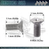 8PCS Stainless Steel Retaining Screws for Front and Rear, Stainless Steel Brake Disc Rotor Screws, 936-000-601-40-H, Compatible with Acura, Honda,...