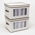 Household Essentials Stemware Storage Box, Windowed Storage with Lid, 12 Storage Compartments, Double Handles, Perfect for Storing Special Occasio...