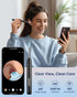 Ear Wax Removal Tool Camera, Ear Cleaner with Camera, 1296P HD Ear Scope, 6 LED Lights and 12 Ear Picks, Earwax Removal with Otoscope, Jet Black...