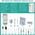 Laptop Phone Keyboard Cleaning Kit, 20 in 1 Electronic Screen, Charging Port, Airpod Cleaner Kit with Microfiber Cloth, Keyboard Brush, Cleaning S...