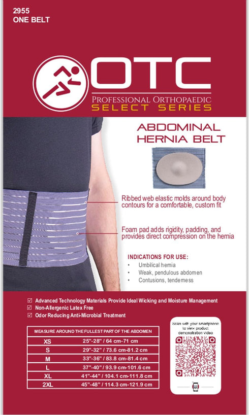 OTC Hernia Belt, Abdominal Umbilical Treatment, Select Series, X-Large...