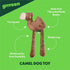 Stuffed Camel Plush Toy for Large Dogs | Cute and Durable Stuffed Animal, Sustainable Squeaky Chew Toys for Puppies and Adult Dogs | Made from Eco...