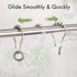 Amazer Shower Curtain Rings, Rust-Resistant Metal Shower Hooks Ring Shower Rings for Curtain Rolling Shower Curtain Hooks for Bathroom Shower Rod ...