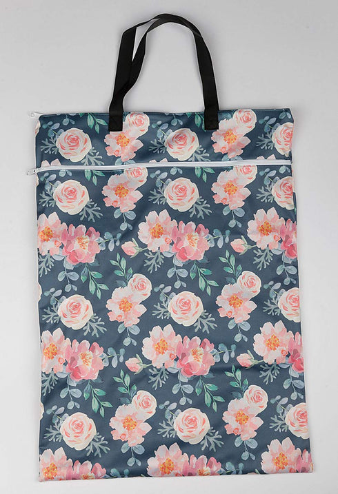 Large Hanging Wet/Dry Cloth Diaper Pail Bag for Reusable Diapers or Laundry (Rose)...