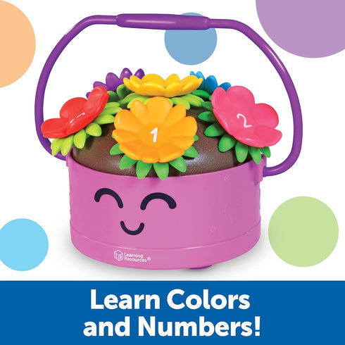 Learning Resources Poppy The Count & Stack Flower Pot - 15 Pieces, Fine Motor Skills Toys for Toddlers, Preschool Toys, Ages 18+ Months,Easter Bas...