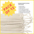 DR Cotton Muslin Drawstring Bags 5×7?Inch – 12?Pack Unbleached Reusable Favor Pouches for Crafts, Herbs, Gifts & Pantry Storage?|?Heavyweight?144?...