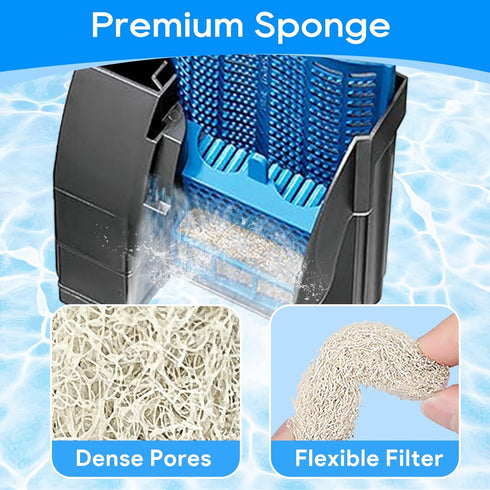 12PCS Ammonia Reducer Filter Pads Compatible with Aqueon Filter 10, Fish Tank Filters Replacement Filter Cartridges for Aqueon Quietflow LED PRO &...