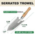 SUMIO Weeding trowel, Digging trowel, Trowel garden Tool,Serrated trowel, Planting trowel, Suitable for weeding, Transplanting and digging...