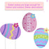 Set of 6 Easter Bunny Yard Stakes - Easter Garden Decorations with Easter Eggs and Carrot - Easter Hunt Signs Decor for Front Door, Garden, Patio,...