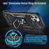 Anqrp Designed for iPhone 12 & iPhone 12 Pro Case, Military Grade Protective Phone Case Cover with Enhanced Metal Ring Kickstand [Support Magnet M...