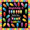 53 Pcs Summer Bulletin Board Decorations Set Ice Pop Classroom Decor Ice Lolly Paper Cutouts with Bulletin Board Borders for Summer Ice Cream Part...