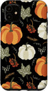 iPhone 11 Autumn falling leaves and pumpkin spice harvest happy fall Case...