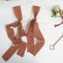 MEEDEE Rust Chiffon Ribbon 2 Inch Frayed Ribbon Fringe Chiffon Ribbon Rust Ribbon for Crafts Silk Chiffon Ribbon for Gift Wrapping Wedding Invitat...