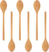 Wooden Spoons, 6PCS 9 Inch Wood Soup Spoons for Eating Mixing Stirring, Long Handle Spoon for Japanese Style Home Kitchen Cooking Stirring...