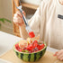 2024 New 2Pcs 2-in-1 Watermelon Fork Slicer Cutter Stainless Steel Summer Watermelon Cutter for Kitchen Gadget Camping Home Party...