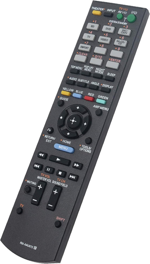 RM-AAU072 Replaced Remote fit for Sony Audio/Video AV Receiver Home Theater System HTC-T150 1-487-612-11 HTCT150HP HT-CT150HP SS-CT150 SA-WCT150 H...