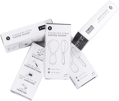 Coffee Scoop - Brushed Stainless Steel - 2 Tablespoon Capacity - Fits inside Airscape Canisters (Brushed Steel)...