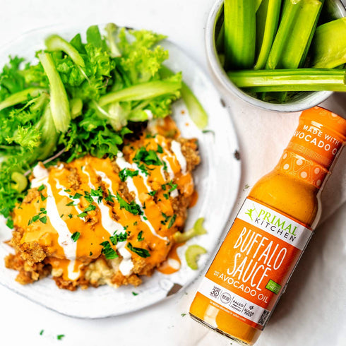Primal Kitchen No Dairy Buffalo Sauce, Made with Real Ingredients Like Avocado Oil, No Cane Sugar or Corn Syrup, Pack of 2...
