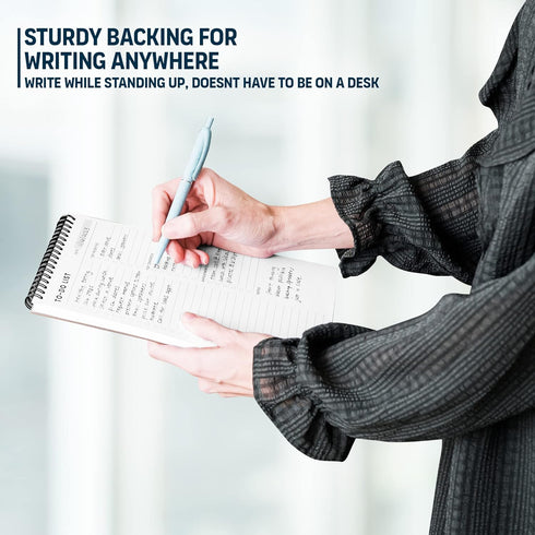 To Do List Notepad: With Multiple Functional Sections - 6.5 x 9.8" 60 Sheets - Spiral Daily Planner Notebook - Task CheckList Organizer Agenda Pad...