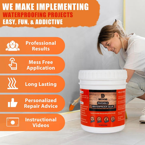 Deuvuo Invisible Waterproof Agent, Super Strong Transparent Waterproof Glue, Anti-Leakage Waterproof Sealant Adhesive Coating for Bathroom, Kitche...