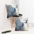 Blue and Grey Throw Pillow Covers 22x22 Teal, 2 Pack Square Decorative Pillow Cases Cushion for Farmhouse Home Decor...