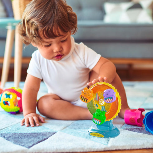 Lollipop Mesmerizing Lights and Sounds: Discover Ferris Wheel Toy - Suction Cup Musical Spinning Toy for Babies and Toddlers, Ideal High Chair Toy...