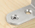 20pcs Thick Stainless Steel Corner Code 90 Degree Right Angle Reinforcement Angle Iron Triangle 40mm x40mm x16mm L Bracket Bracket...