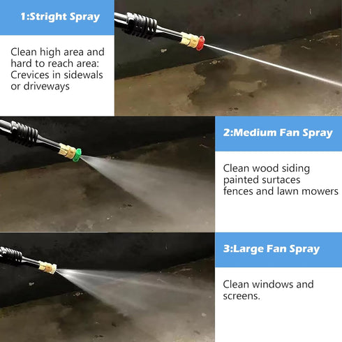 Hourleey Pressure Washer Tips, Pressure Washer Nozzle Tips with Nozzle Holder, 7 Nozzle Tips, 1/4 Inch Quick Connect, 4000 PSI...