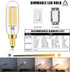 Leools E12 LED Bulb Dimmable 6W Equal 60 watt Light Bulb Soft White 3000K T6 T25 E12 Candelabra Bulb 60 watt for Chandeliers,Ceiling Fan,Pendant,W...