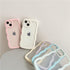 Compatible for iPhone 15 Plus Case Clear Cute Curly Wave Frame Shape for iPhone 15 Plus Phone Cases Shockproof Soft Protective Phone Cover for Wom...