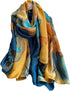 Fashion Scarves 100% Satin Silk Scarf Long Lightweight Sunscreen Shawls Wraps for Women Hair Scarves...