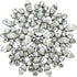 Faship Gorgeous Clear Rhinestone Crystal Pin Brooch Bridal Wedding Party...