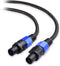 Cable Matters Premium Braided 12AWG Speaker Cable 6 ft Compatible with Speakon NL4FC Port...