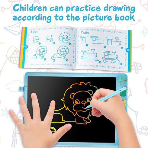 LCD Writing Tablet for Kids, 10.5 Inch Drawing Tablet Doodle Board, Toddlers Colorful Electronic Drawing Pads, Educational and Learning Boys Girls...