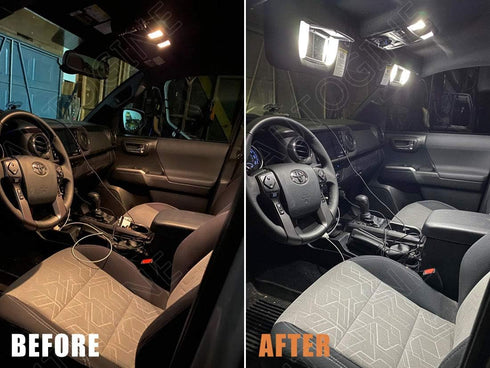 16 Piece White Interior LED Lights Kit for Toyota 4Runner 2010 2011 2012 2013 2014 2015 2016 2017 2018 2019 2020 2021 2022 Super Bright 6000K Inte...