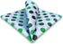 S&W SHLAX&WING Pocket Squares for Men Polka Dots Emerald Green Silver Blue Color Edge...
